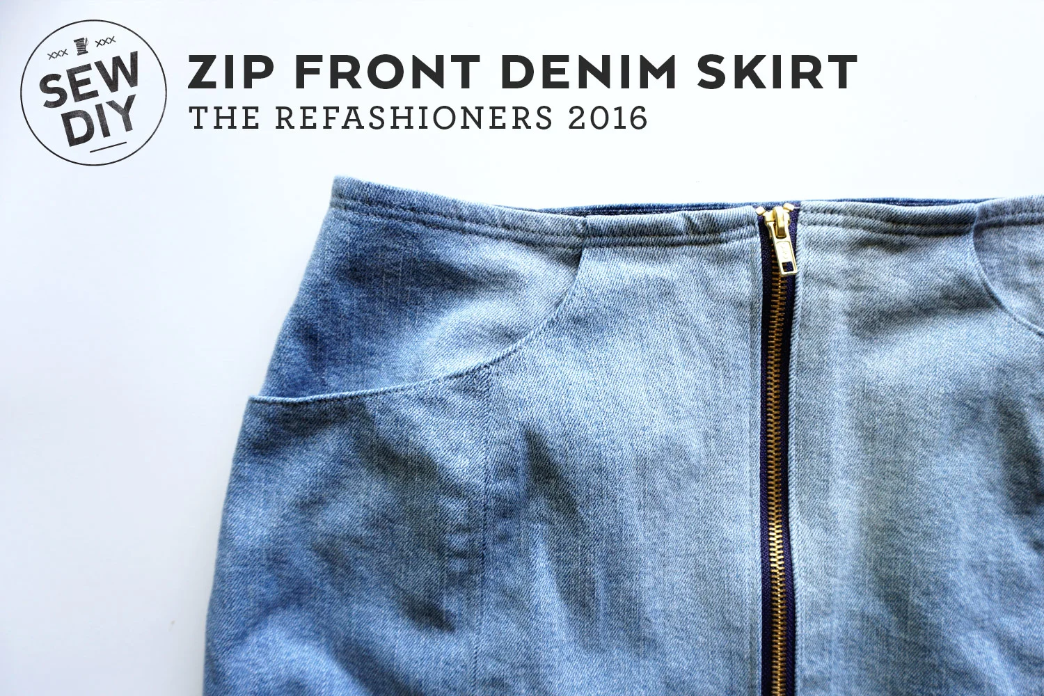 Jean skirt cheap with zip